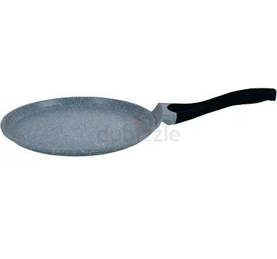 Induction base Non-stick Flat Crepe/Tawa Pan - 26cm, Marble Coating