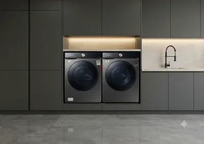 Samsung Bespoke AI EcoBubble Washer 11.5kg & Dryer 9kg – Black Edition | Like New