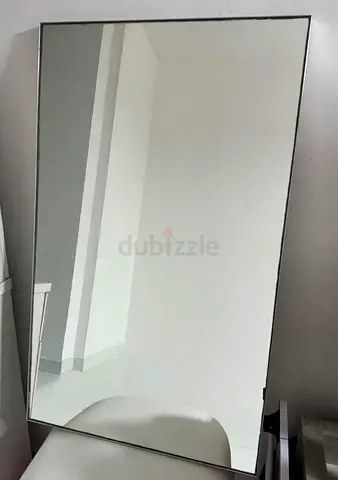 Large Rectangular Wall Mirror - Slim Frame, Leaning/Wall Mount