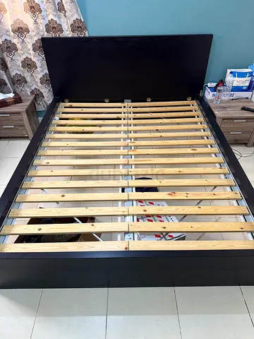 Ikea Malm Series Queen Bed (Black)