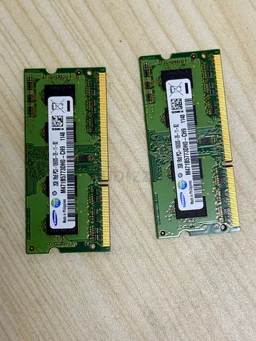 Pair of Samsung 2x4GB DDR3L SODIMM Laptop RAM (8GB total) - Good Working Condition