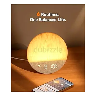 Smart Wake-Up Light Alarm Clock with Sunrise Simulation