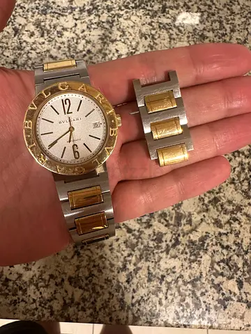 Bvlgari watch steel and gold automatic
