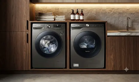 Samsung Premium Washer & Dryer Set – Separate Units | Modern Laundry Pair