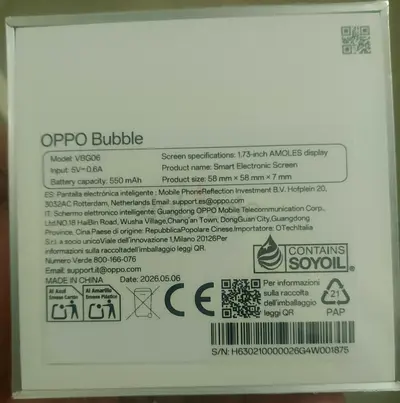 Oppo Bubble
Smart Electronic Screen