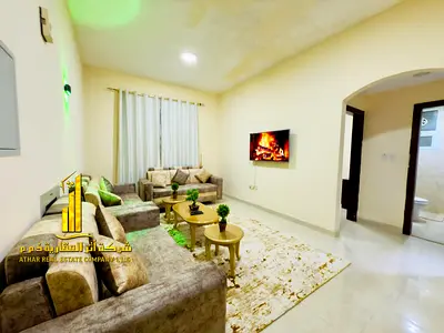 ✨ أفخم شقة غرفة وصالة للإيجار الشهري في الراشدية 3 خلف اتحاد سنتر قرب مستشفى أمينة قريب من اللولو سنتر✨ غرفة وصالة مفروش بالكامل بمساحة واسعة وتصميم