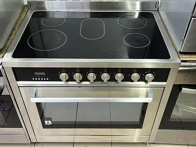 Stainless Steel Electric Ceramic Hob Oven - 5 Burners