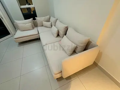 Brand new condition esklstuna lshape sofa bed beige