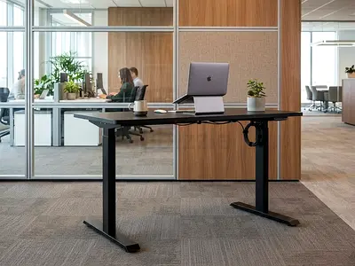 Ikea Electric Height Adjustable Standing Desk – Black, Good Condition