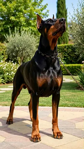 Black and Tan Doberman Pinscher for Free Adoption