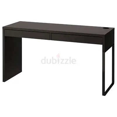 IKEA MICKE Computer Desk, black-brown, 142x50 cm (URGENT)