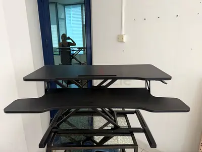 Ergonomic stand up desk for home or office black