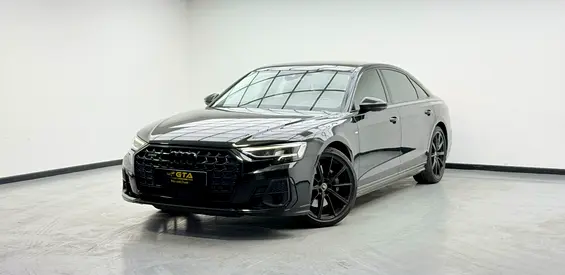 2024 Audi A8 L S line Black Edition, Audi Warranty+Service Package+Full Service History, GCC Specs.