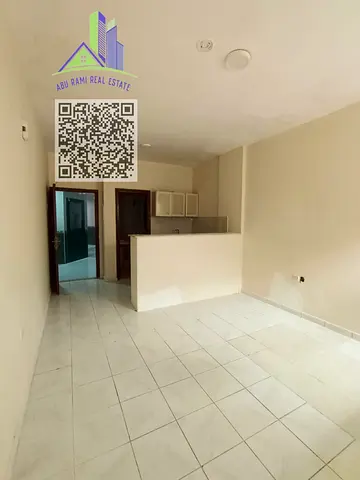 Spacious studio apartment in Al Butina, featuring a separate kitchen and a prime location directly beside Al Takheefat Center, close to essential serv