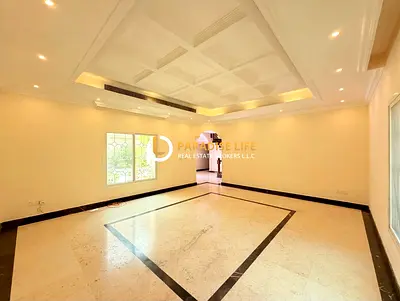 Mirdif villa 4 Master bedrooms/one bed room ground floor/Maids room/Shared pool/Rent 140k