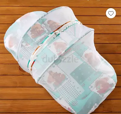 Babyhug Baby Bedding Set with Mosquito Net – Green