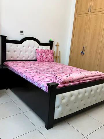 Bed with mattress