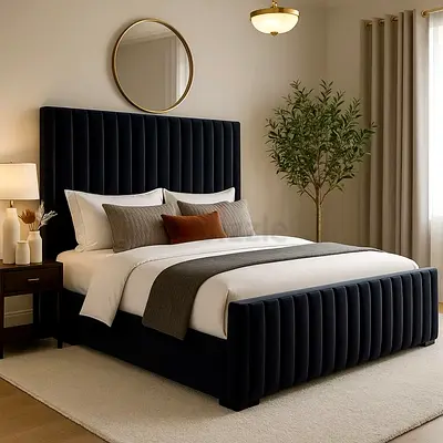 Brand New Black color 200*200 super king size bed
