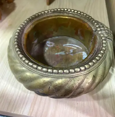 Vintage brass decorative bowl