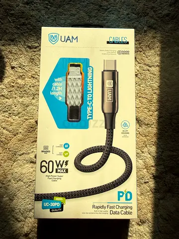 Type C to Lighting charging Cable 1.2 meter