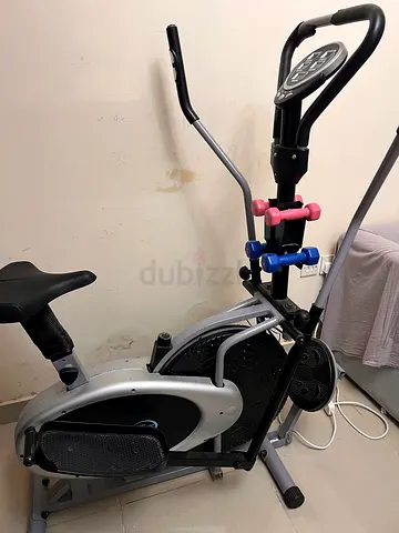 Used Elliptical Trainer with Hand Weights - Good Working Condition