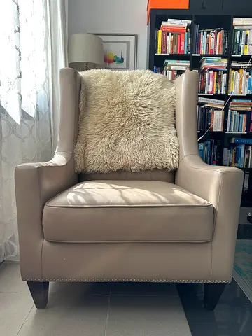 Marina home genuine leather signature chair luxury