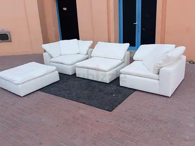 Modular Living room Marina Home feather 🪶 filled Sofa with footstool