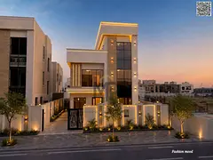 Villa for sale | ajman| al helio2 area | 5 master rooms, majlis, hall, maid room, roof| freehold | 0