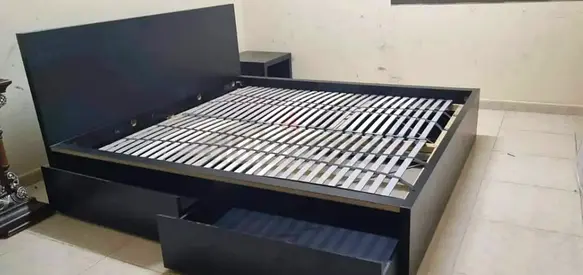 IKEA malam bed with mattress King size bed