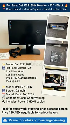 Dell E221SHN 22-inch Flat Panel Monitor
