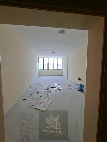 For Rent in Sharjah Al Majaz 2 Jamal Abdul Nasser 3 Bedrooms and Hall Master Rooms 2 Balconies Central Gas Split AC Second Tenant Large Area Suitable