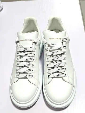 White Alexander McQueen oversized sneakers — Used once