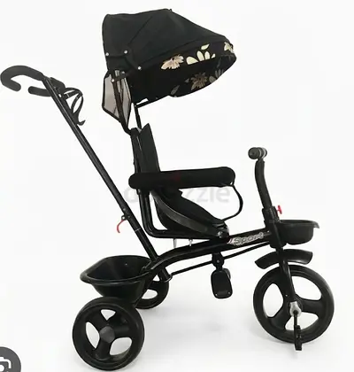 3-in-1 Push Tricycle Stroller with Canopy & Parent Handle - Blue colour ( all accessories available)