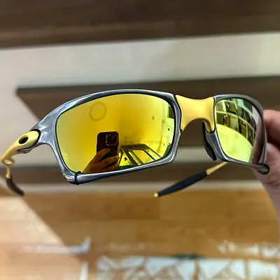 Sunglass Oakley Square X-Metal Frame w/ 24K Gold Iridium Polarized Lens