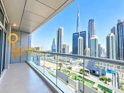 Burjkhlifa View! Huge Size 2Bedroom hall Walkable to Metro