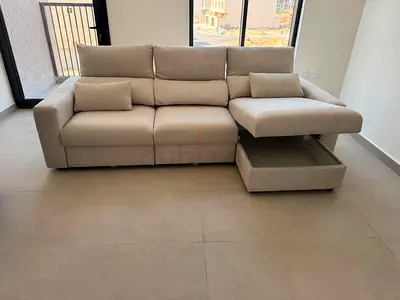 IKEA Esklstuna L shape Sofa Bed Beige