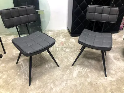 2-leather Dining chairs