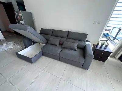 Eskilstuna L shape sofa bed
