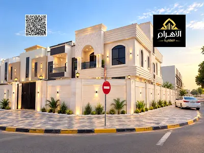 فيلا( زاويه )  يمساحه ارض 3400 قدم  3 طوابق مع روف للبيع بعجمان| منطقة الياسمين| 5 غرف ومجلس وصاله وغرفة خادمة | تملك حر لجميع الجنسيات|