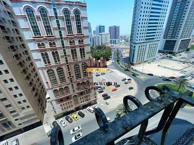 Two Bedroom Apartment for Rent in Al Taawun Sharjah with Balcony Built In Wardrobes and Gym