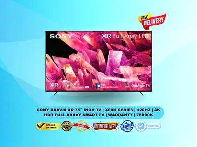 Sony BRAVIA XR 75″ Inch TV | X90K Series | 120Hz | 4K HDR Full Array Smart TV | Warranty | 75X90K
