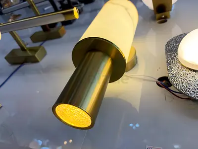 Modern Marble Cylinder Wall Light