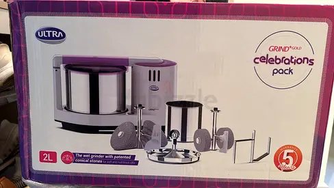 Ultra Grind Gold 2L Wet Grinder - Complete Celebrations Pack, Unused Box