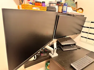 Dual monitors - LG Ultra wide & HP