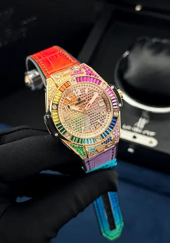 Hublot Big Bang One Click King Gold Rainbow 33mm