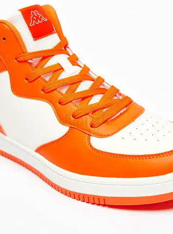 Orange and white high-top sneakers - Kappa, basically new.