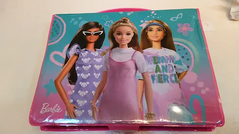 Barbie Storage/Activity Case with Doll Artwork — Lightly Used