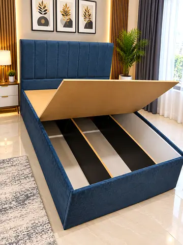 Storage Bed Queen Bed Frame Size 150*190Cm