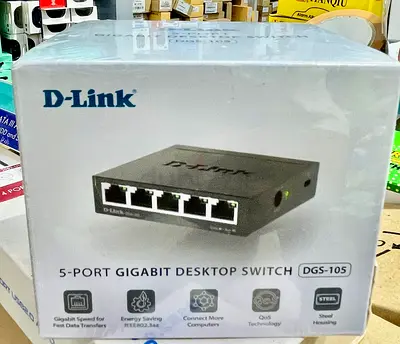 D-Link DGS-105 5-Port Gigabit Desktop Switch - Sealed Box