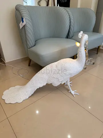 SELETTI Peacock LED lamp table floor light design by Marcantonio L100 W29 H69 cm